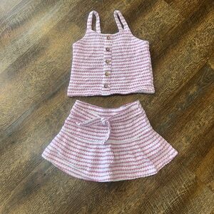 Vince Camuto Pink and White Kids Set